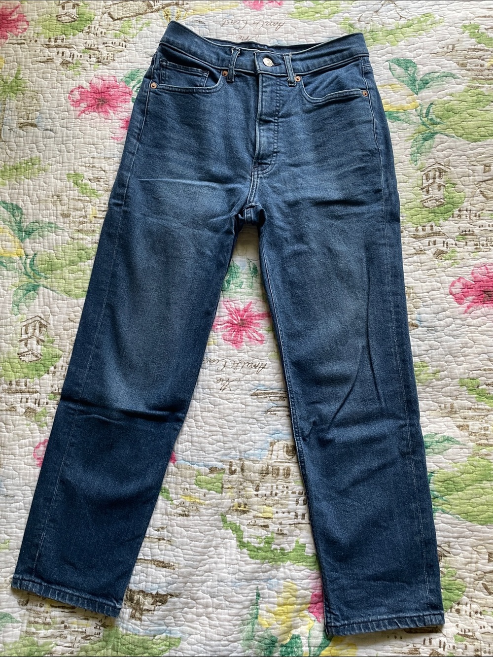 Express Women Dark Blue Mom Jean Size 4